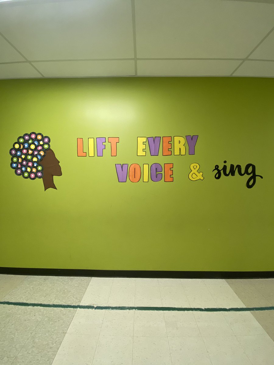 Will finish up the new wall mural outside the music room next week. How are you celebrating your students during Black History Month? What’s on your concert program?