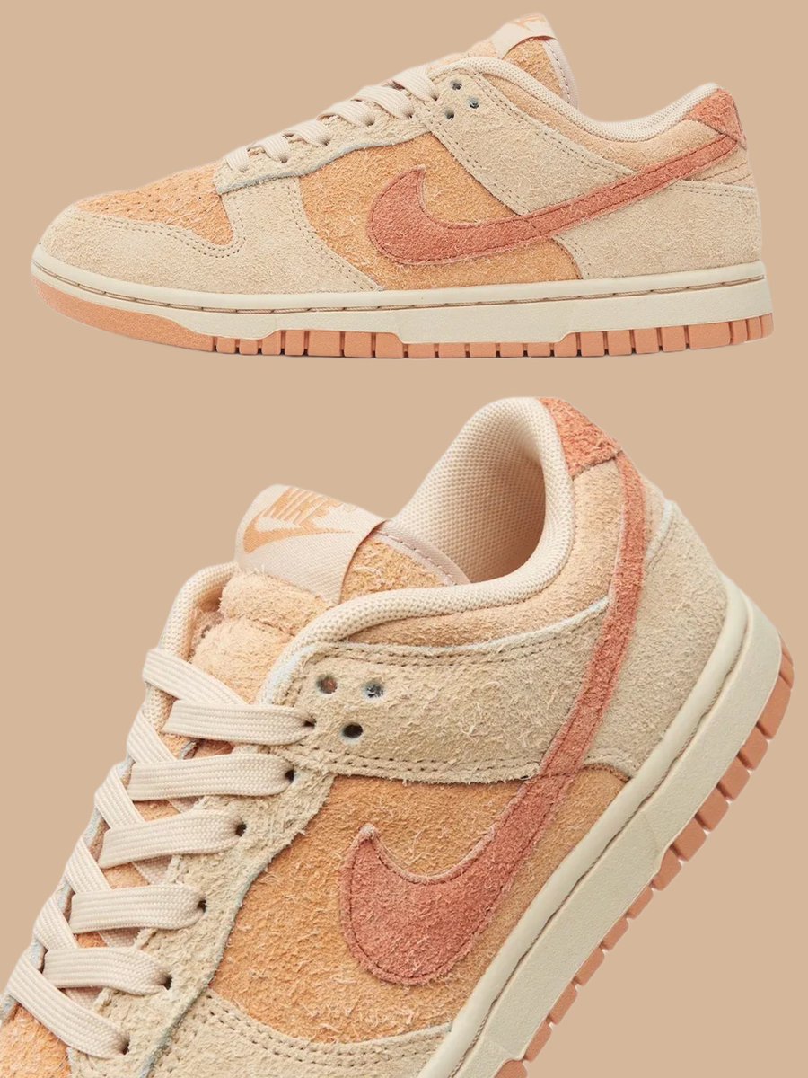 nicekicks's tweet image. Nike Dunk Low Suede “Sunset Orange” 🌅