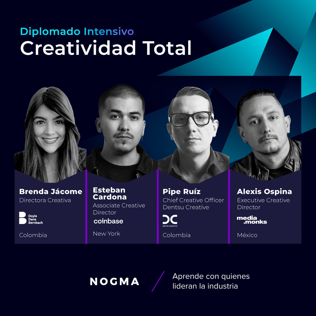 NogmaCol's tweet photo. 🎯 Conoce todo sobre nuestro programa visitando nuestro sitio web: https://t.co/6fURMYcdgn

💻 Clases online 100% en vivo.
😎 Aprende con quienes lideran marcas y negocios ganadores.
✅ Matrícula en cuotas mensuales, sin intereses.
📃 Recibes certificado. 

Aprende más. https://t.co/H5GrEE0oAN