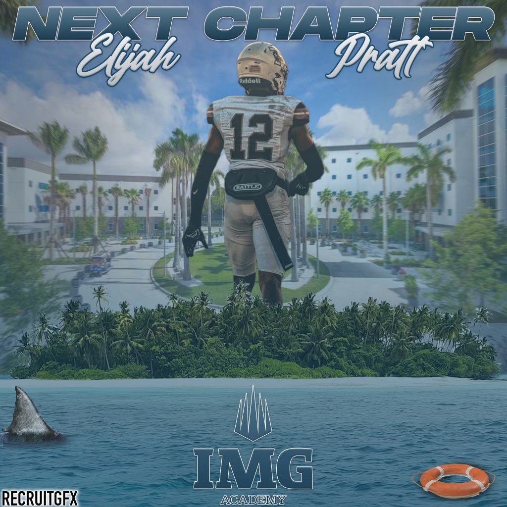 Elijah Pratt (@elijahpratt_) on Twitter photo I want to thank Timberview High School Coaches, Friends, and Family for everything these past 3 years. Special thanks to Coach DeSanto and Coach Sevier for helping me become the
person I am today.
With that being said, I will be transferring to IMG Academy. TX✈️FL <a href="/IMGAFootball/">IMG Academy Football</a> I want to thank Timberview High School Coaches, Friends, and Family for everything these past 3 years. Special thanks to Coach DeSanto and Coach Sevier for helping me become the
person I am today.
With that being said, I will be transferring to IMG Academy. TX✈️FL <a href="/IMGAFootball/">IMG Academy Football</a>