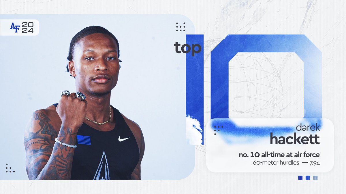 For the second-straight hurdles race, Darek Hackett improved the No. 10 time on the program's all-time standings (now 7.94)!