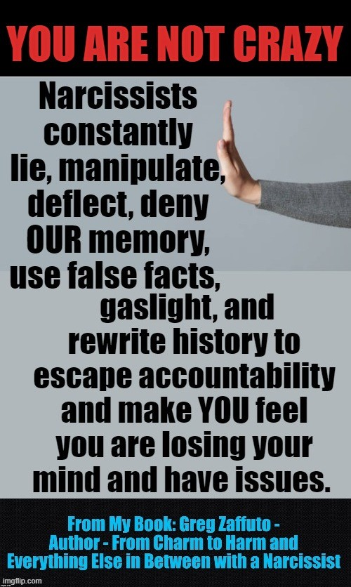 LucyLathamBooks's tweet photo. narcissist abuse #Narcissism Narcissists always rewrite history whether it is lying, switching out their story to confuse us, manipulate us with FALSE facts, deny OUR memory, or any number of things to keep us in that constant… https://t.co/asRnbJaAlN https://t.co/N1ZqtE8EXy https://t.co/vd27WCkHmw