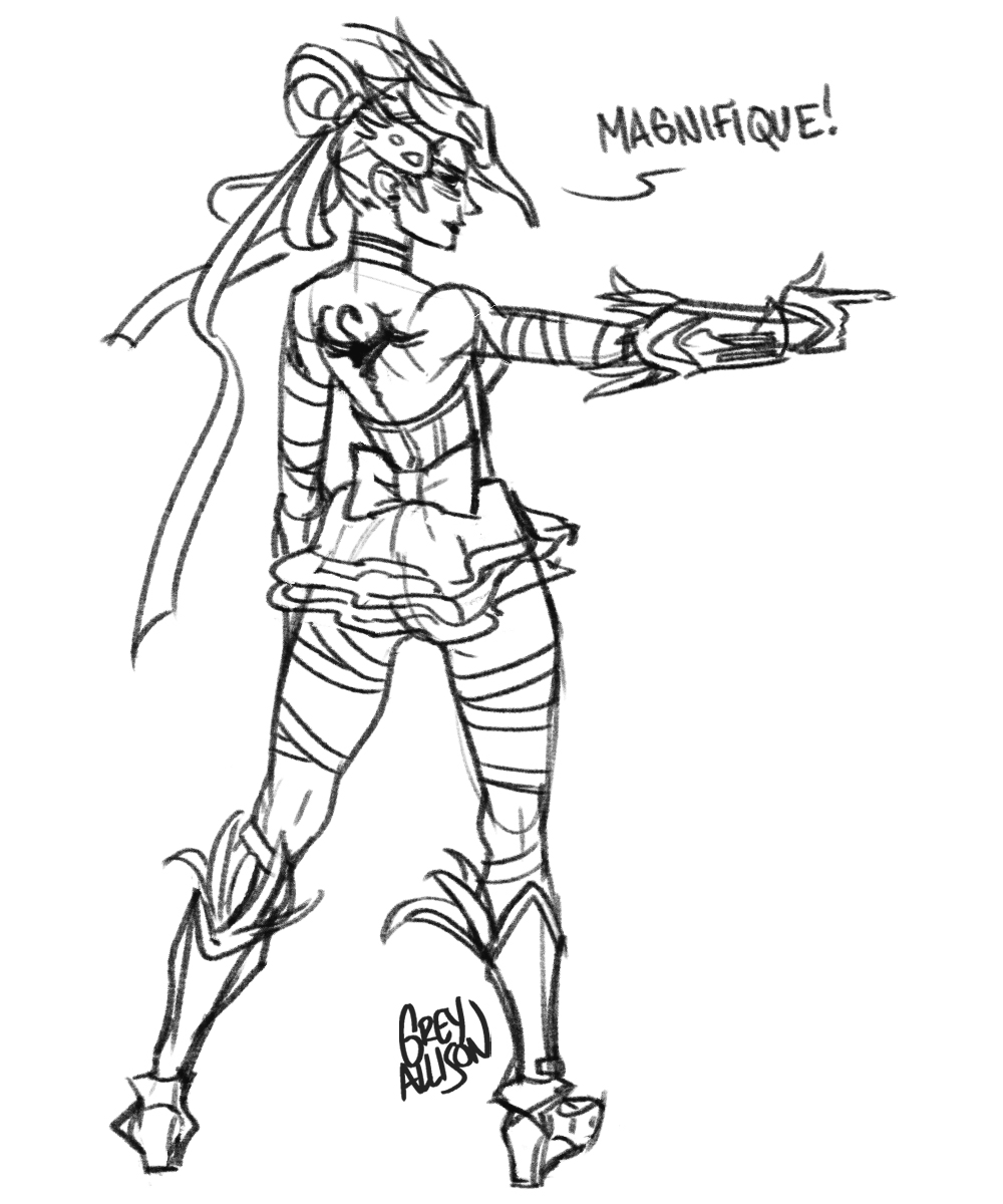 I'm taking discounted sketch commissions on Ko-Fi for a limited time (i.e. until an overdue paycheck arrives)! ko-fi.com/greyallison/co…