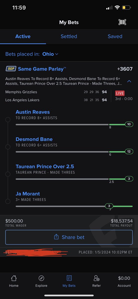 Pigs_Picks's tweet photo. Biggest hit so far this NBA season, time to win another 10 K today 🫡 https://t.co/UJx4VuCAhk