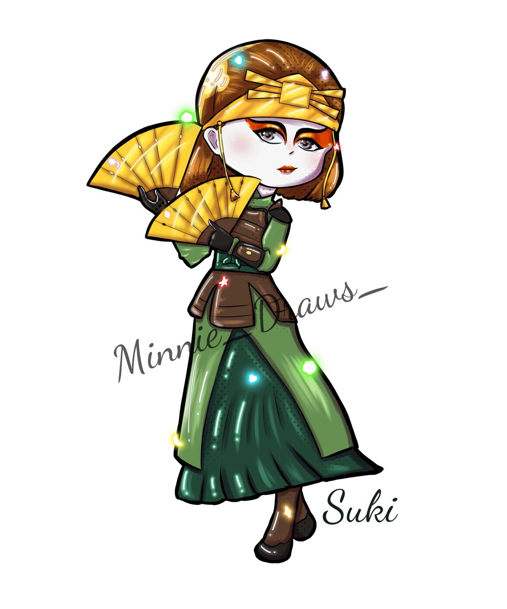 Minnie_draws's tweet photo. 2/6 ✨️ I love Suki's uniform but it's really detailed and I can't imagine animating it
#atla #suki #AvatarTheLastAirbender #Kyoshiwarriors https://t.co/tod96kyH91