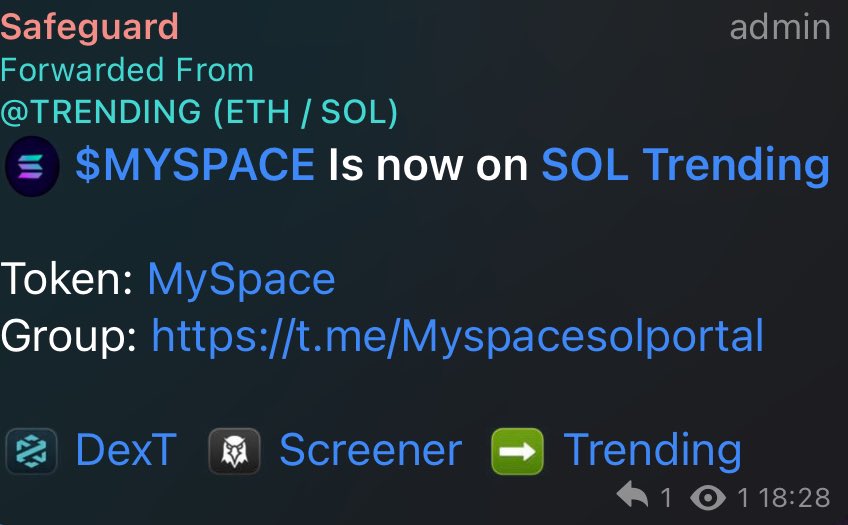 Wow, trending at #15! You're truly on fire, $MySpace fam. 

#MySpace #Solana