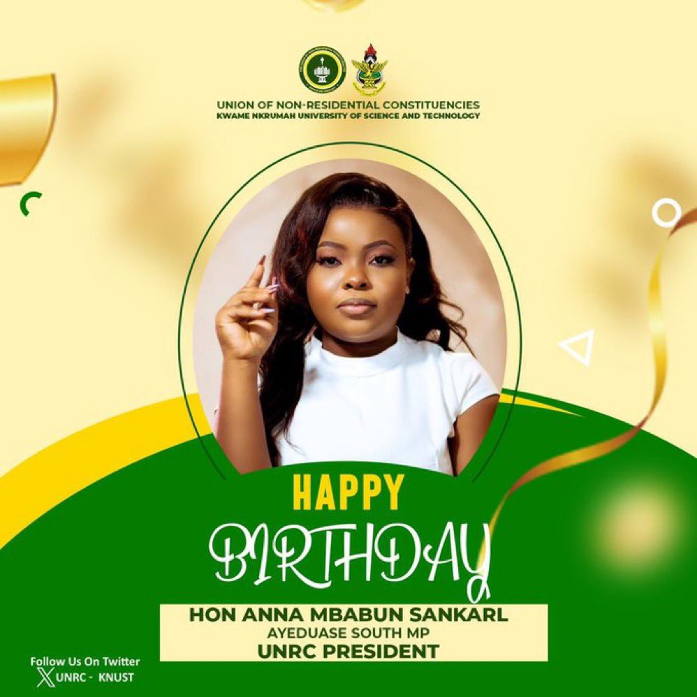 Sending heartfelt birthday wishes to the remarkable and extraordinary lady president, Hon. Anna Sankarl. 

May this day be filled with joy and celebration as we honor her beauty and magnificence. 

Happy birthday, Hon. Anna Sankarl🎊