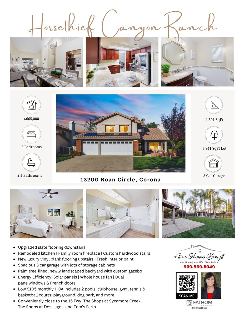 🌟New Listing🌟
🏡OPEN HOUSE THIS WEEKEND
📆 Saturday 1/20 and Sunday 1/21
🕛12:00 pm to 3:00pm
🛏3 Bedrooms 🛁2.5 Bathrooms

Please click on the link for more photos and details:

california-houses.com/13200-roan-cir…

#annehwangburnellrealtor #HomeForSale #newlistingalert #coronacalifornia