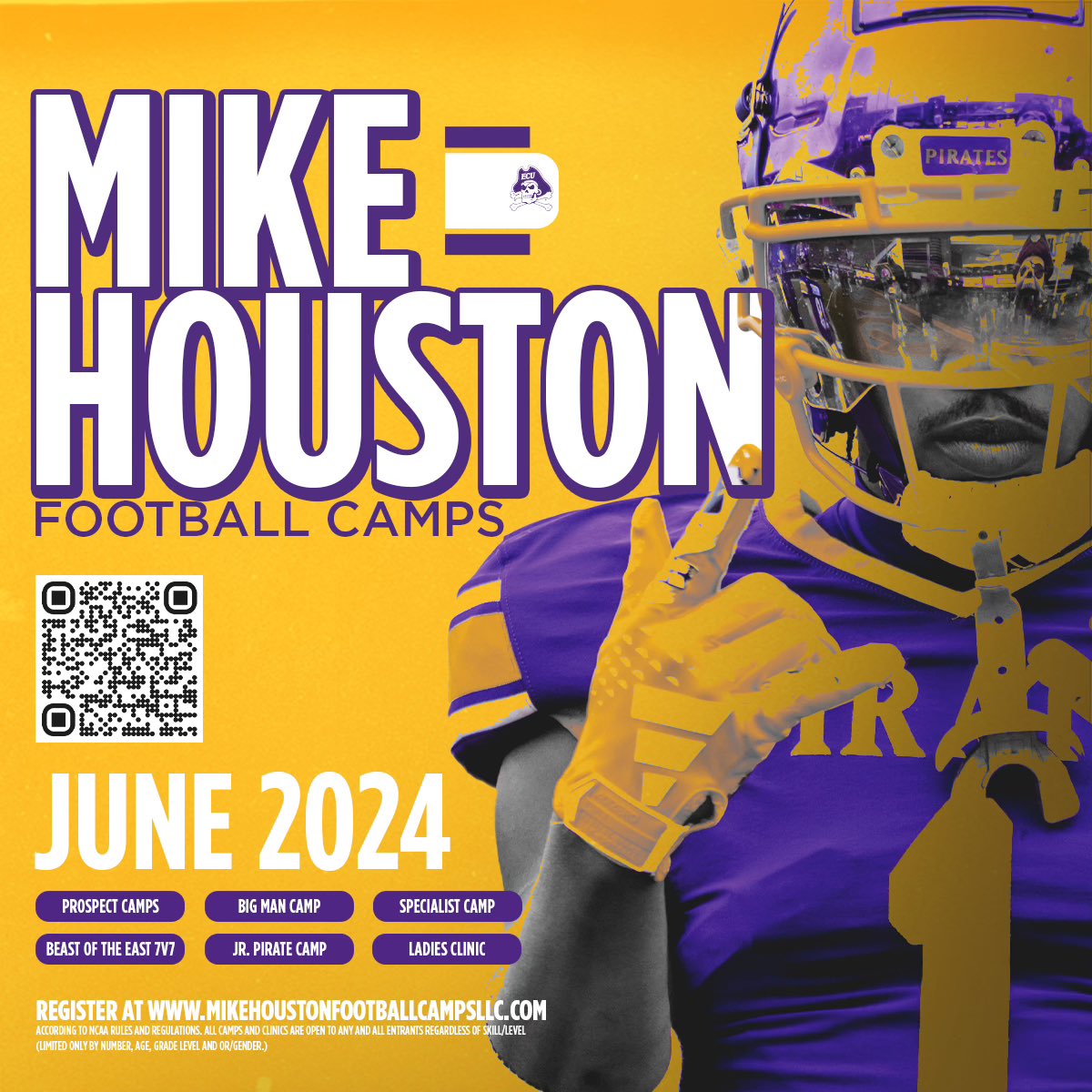 Camp season will be here before you know it! Register at MikeHoustonFootballCampsLLC.com