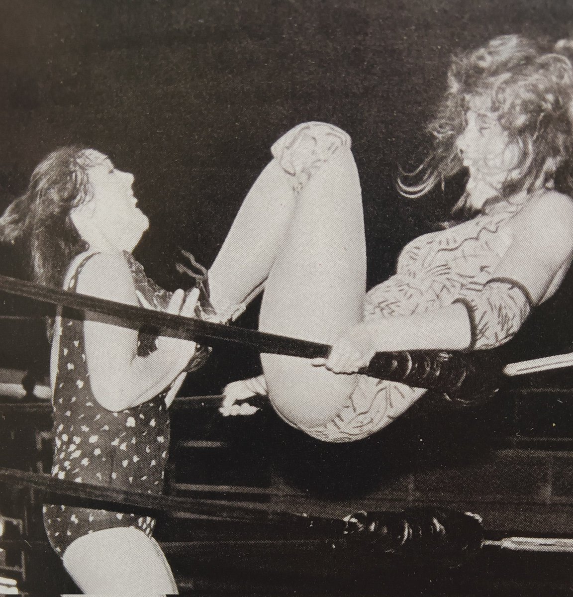 Defending my WWF championship vs Wendi Richter in 84.