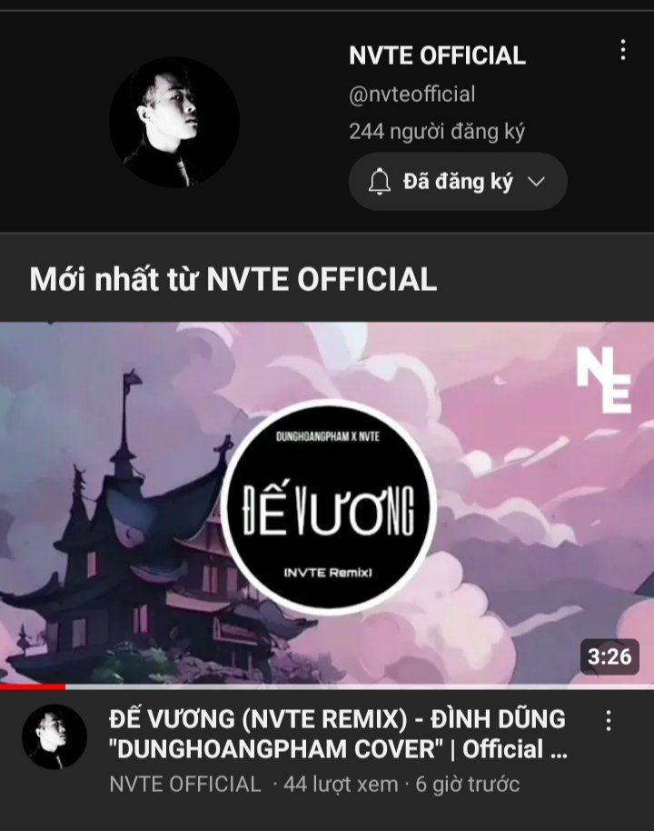 nvteofficial's tweet photo. Theo Dõi Ngay Trang YouTube Chính Thức Của NVTE OFFICIAL Để Ủng Hộ Và Xem Những Video Mới Nhất Từ NVTE Nhé!.😍
https://t.co/POciTVTd3c

#NVTE #NVTERemix #NVTEMusic #NVTEProducer #NVTEOfficial #NVTEEntertainment https://t.co/AeYWlr51bW
