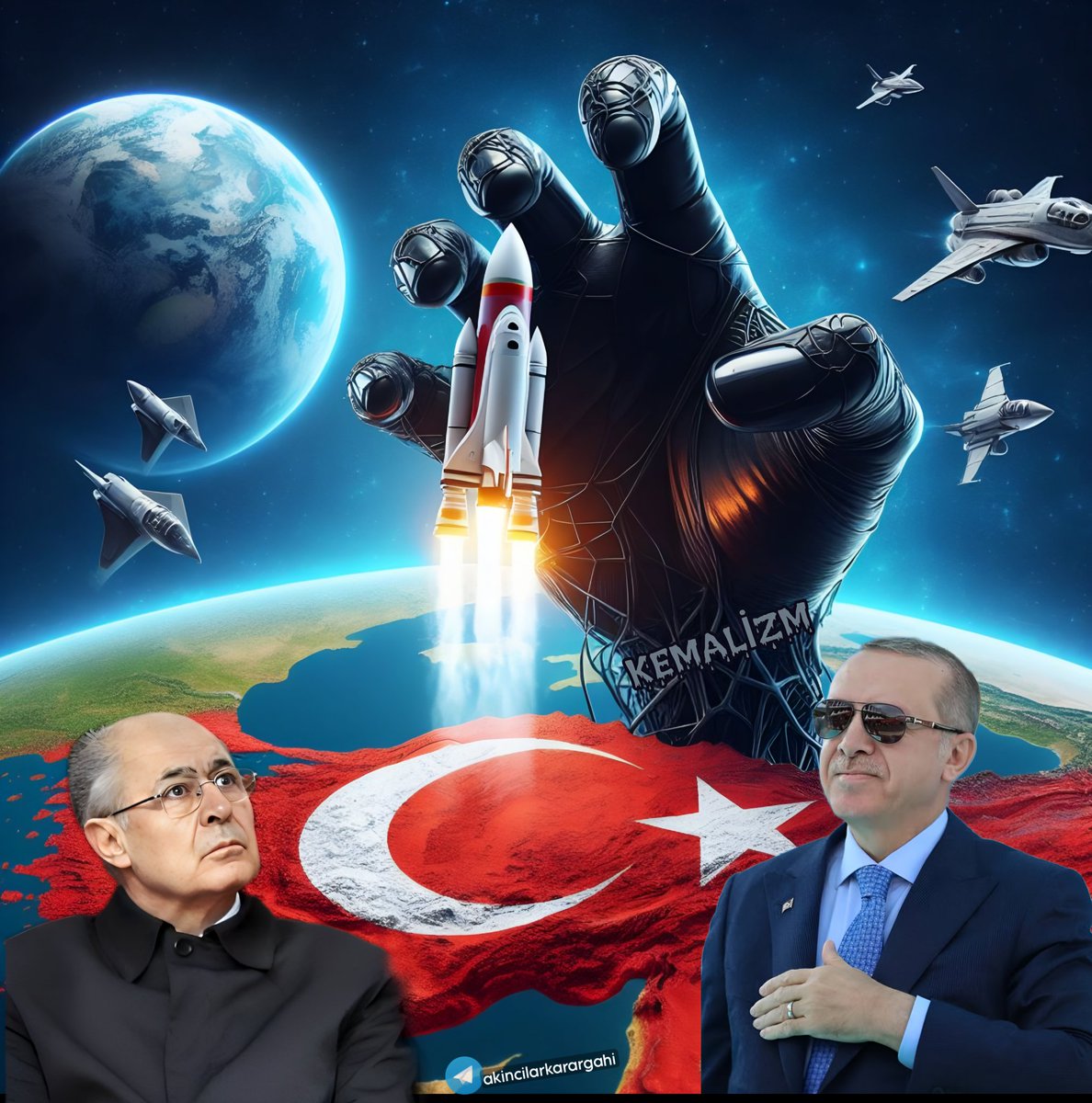 Siz bakmayın ülkenin başarılarıyla azap çeken lanetli kavimin homurtularına. ❗️
🚀 İlk Türk'ün uzaya çıktığı gün, C. Baskanlığı koltuğunda sağdaki değilde soldaki olsaydı o günü ülkede, resmi tatil ve milli bayram ilan ederlerdi. ❗️❗️❗️