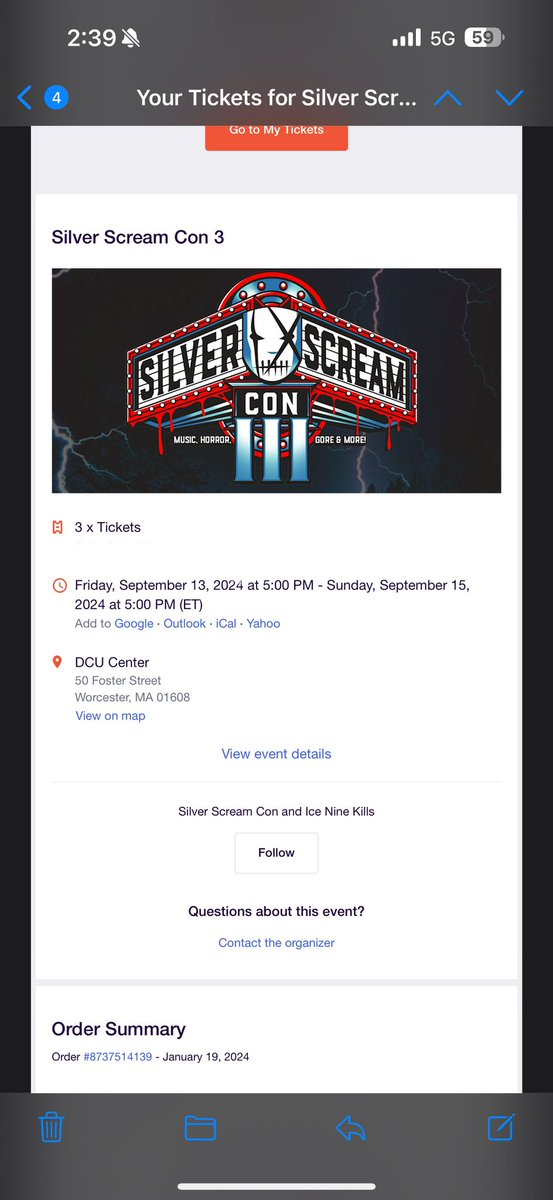 lorelim1's tweet photo. @ICENINEKILLS I’m so freaking stoked for this. Got the con tickets now to figure out flights and hotel coming from Alaska 😂 I may go into debt but it’ll be worth it for my family🖤🖤 https://t.co/aT4mWNBGDI