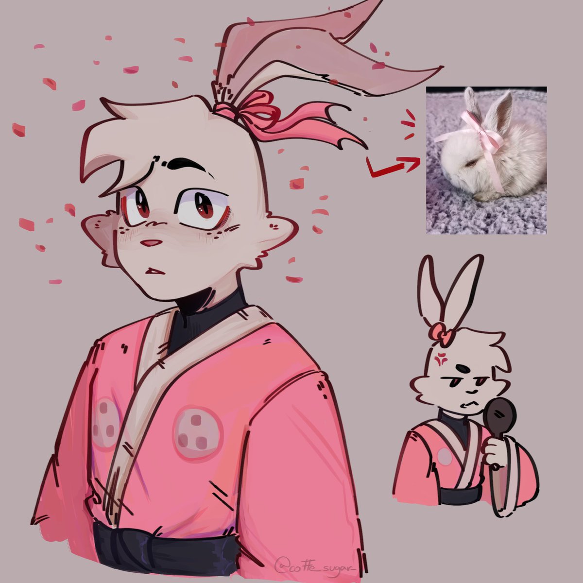 Coffe_sugar_'s tweet image. Usagi coquette🎀🐰(I do not know what I do)

#yuichiusagi #samurairabbit #rottmnt