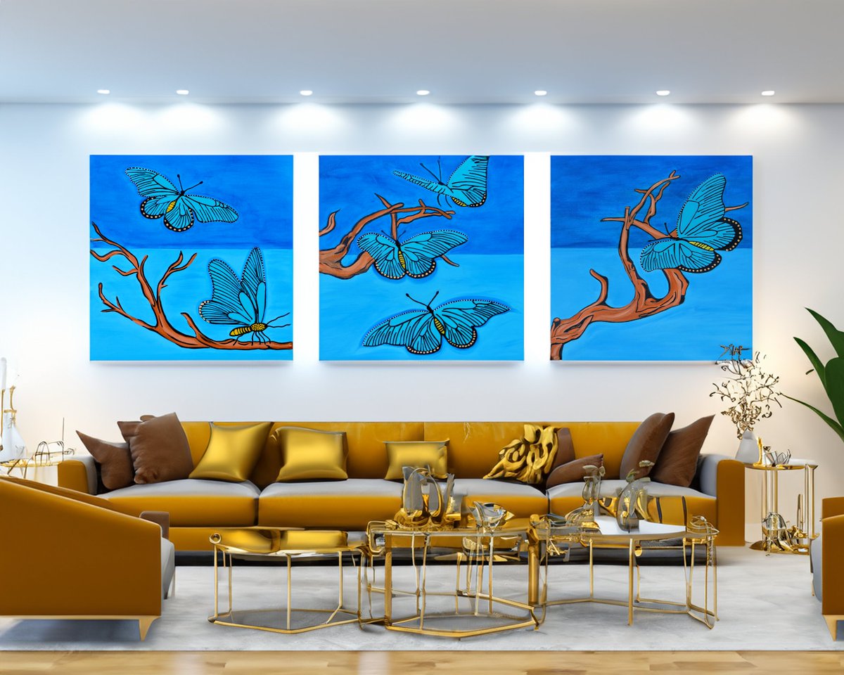 SIBEACHlife's tweet image. 🦋 "Lapis Lazuli Wings: A Triptych of Butterflies" by DILAR 🌈
View more: dilarart.com
#Art #MiamiRealEstate #Interriordesign #MiamiGallery #artcollector #artcollectors #artcollection #ArtBasel #MiamiBeachMansions #MiamiHomes #MiamiCondos