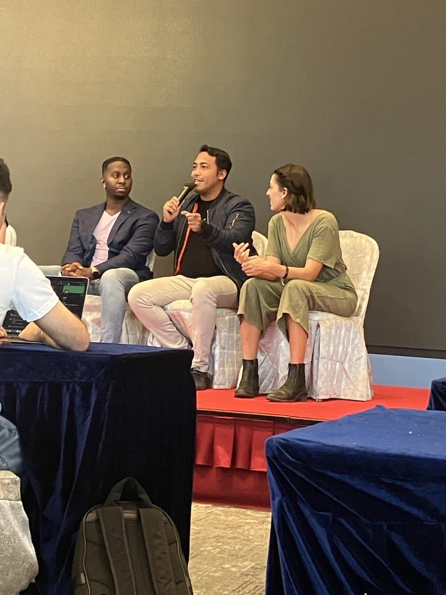 MandalaChain's tweet photo. Our founder @antakepa talking at the Navigating Success: Funding, Branding, and Traction for Crypto Startups discussion. @AcademyPolkadot https://t.co/AUrOqkUCdv