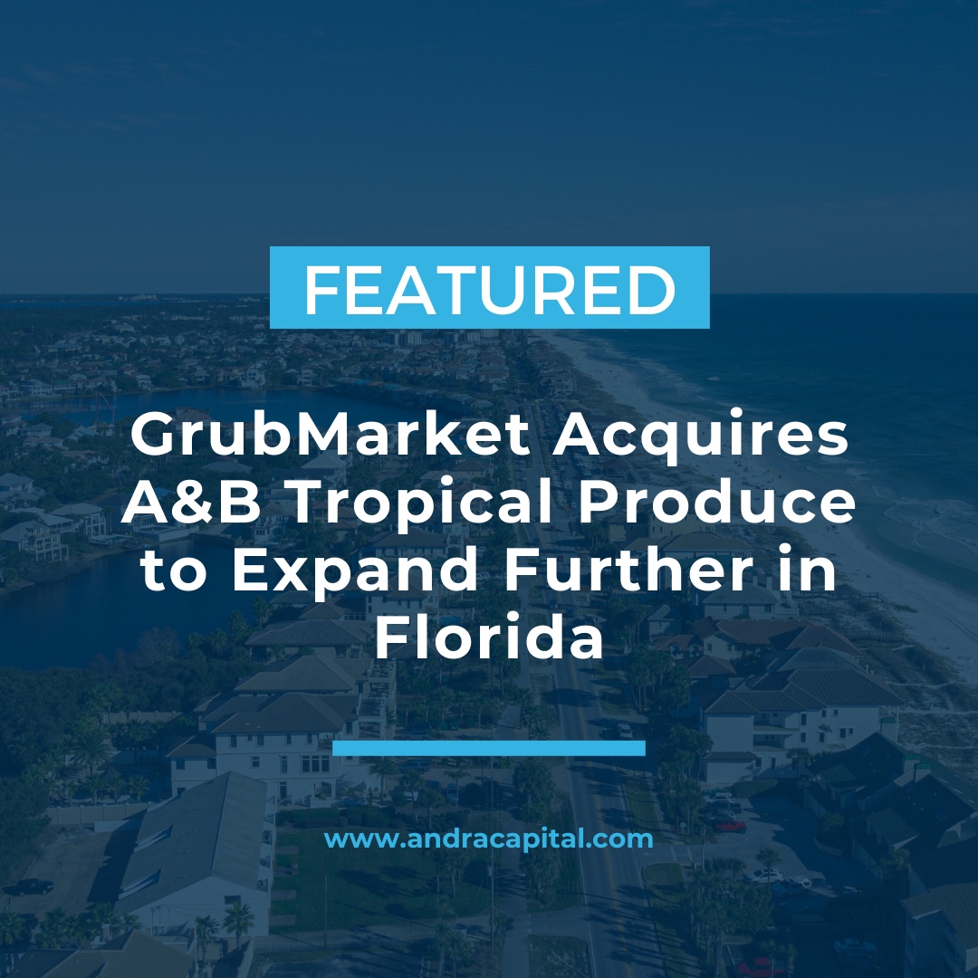GrubMarket has recently acquired A&B Tropical Produce, a prominent supplier of tropical fruits and vegetables from Central and South America to the United States market.

🔗 Read the full article here: bit.ly/48J3Tkh

#GrubMarket #ABTropicalProduce #foodsupplychain