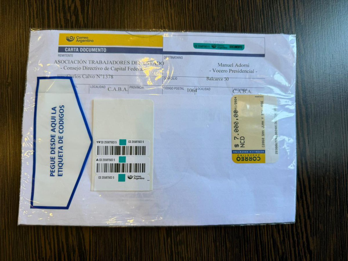 Manuel Adorni tweet media