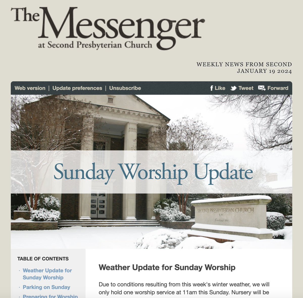 Second Presbyterian tweet media