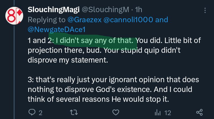 Graezex's tweet image. Welcome to debates in 240 characters on #twutter where you can jump threads.  That's why it's even more pointless to debate book-worshippers here than in- person.

That was a further response to this: