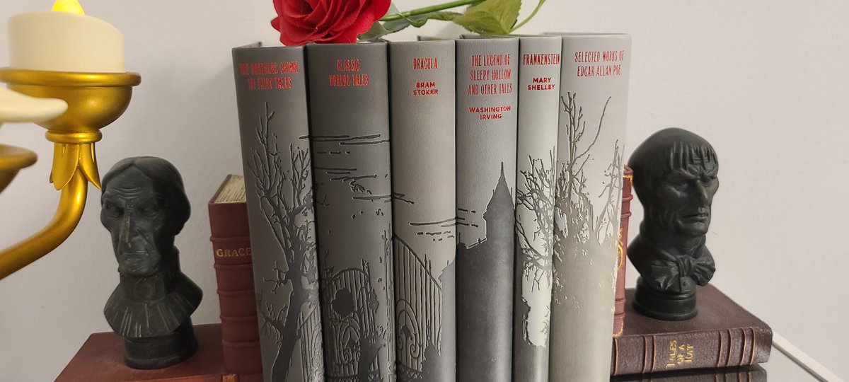 celluloidmaven's tweet photo. Love my little #beautyandthebeast gothic baby library nook🥰 
And the #HauntedMansion bookends fit in so perfectly! https://t.co/CxQRIMmDLM