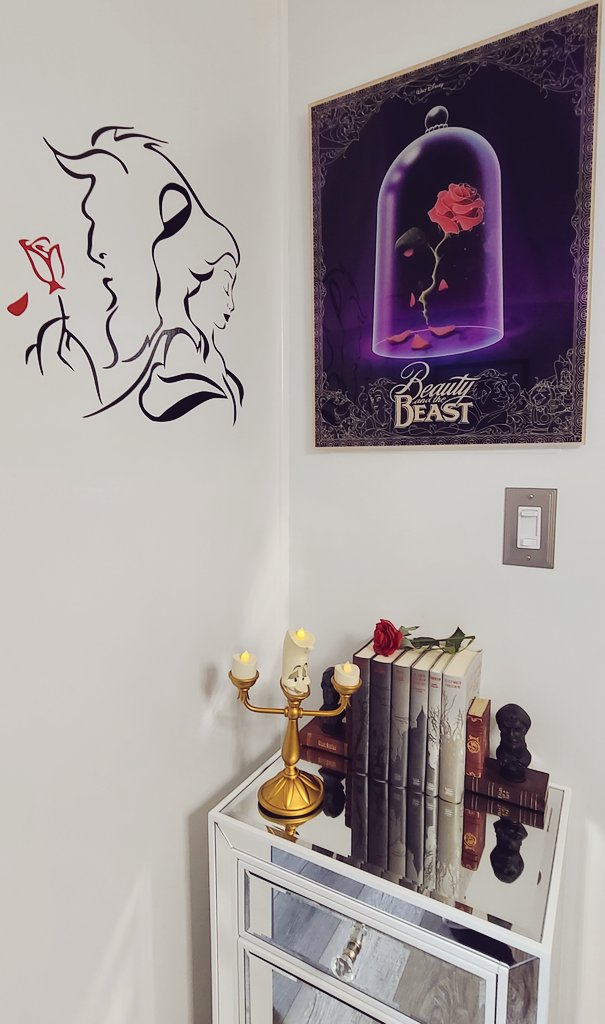 celluloidmaven's tweet photo. Love my little #beautyandthebeast gothic baby library nook🥰 
And the #HauntedMansion bookends fit in so perfectly! https://t.co/CxQRIMmDLM