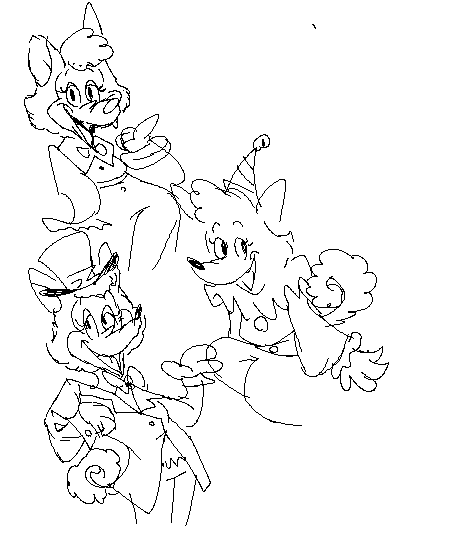 ElblarckG's tweet photo. pruebas de vestuario para mangle, #FNAF #fnafau #mapaint #fnaffanart https://t.co/hsBmL5eO8X