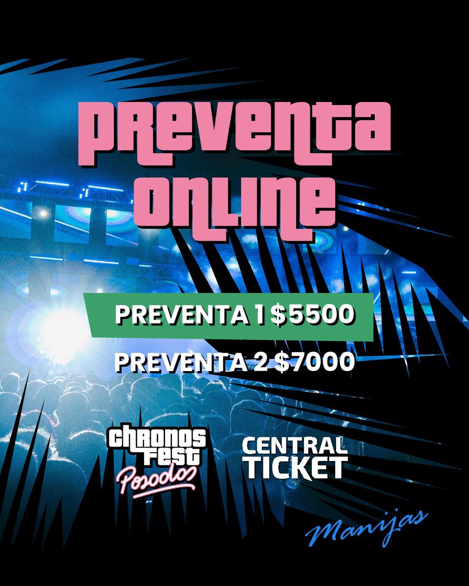 chronos_oficial's tweet photo. PRÓXIMAMENTE PREVENTA⚡️🌴🪩
.
📆LUNES 22/01
⏰12:00hs (medio día)
⚡️SOLO ONLINE
.
👇🏽LOS MANIJAS VAN A COMPRAN ACÁ👇🏽
https://t.co/RCZyj9NvOu https://t.co/eXgEFhKoVH