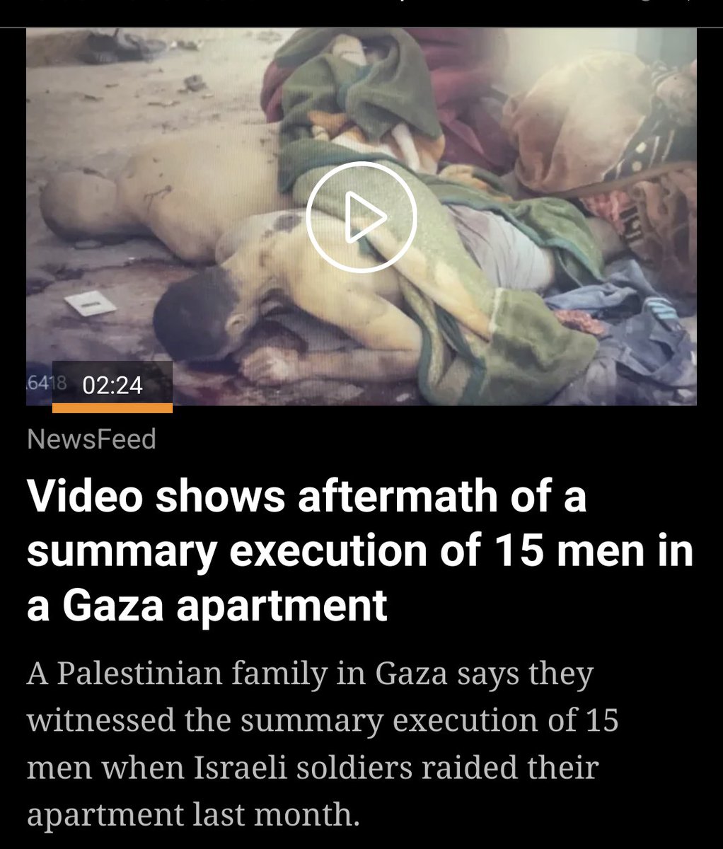 📰In summary: Al Jazeera uncovers evidence of 15 civilian Palestinians' summary executions, revealing bullet entry wounds in the backs of civilians. #HumanRights #Palestine