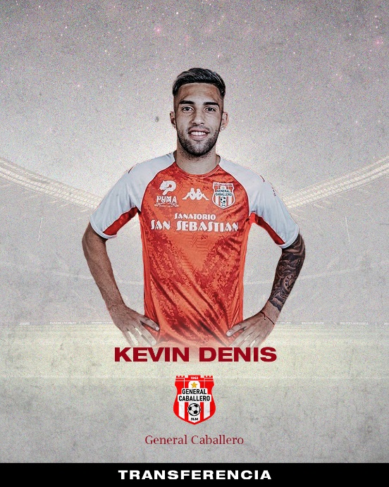 🇵🇾 | #KevinDenis es refuerzo de #GralCaballero! 🔴

Nuestro mediocampista llega a #Paraguay para reforzar al Mallorquin de cara a la <a href="/CopaDePrimera/">Copa de Primera APF</a>  

Gracias a Sebastián y Julio Aldama por la confianza! 

Todos los éxitos, crack! 

🛡️ <a href="/pedrodelcampo90/">Pedro Del Campo</a> <a href="/F_OrtizLopez/">Federico Ortiz</a>  

💻