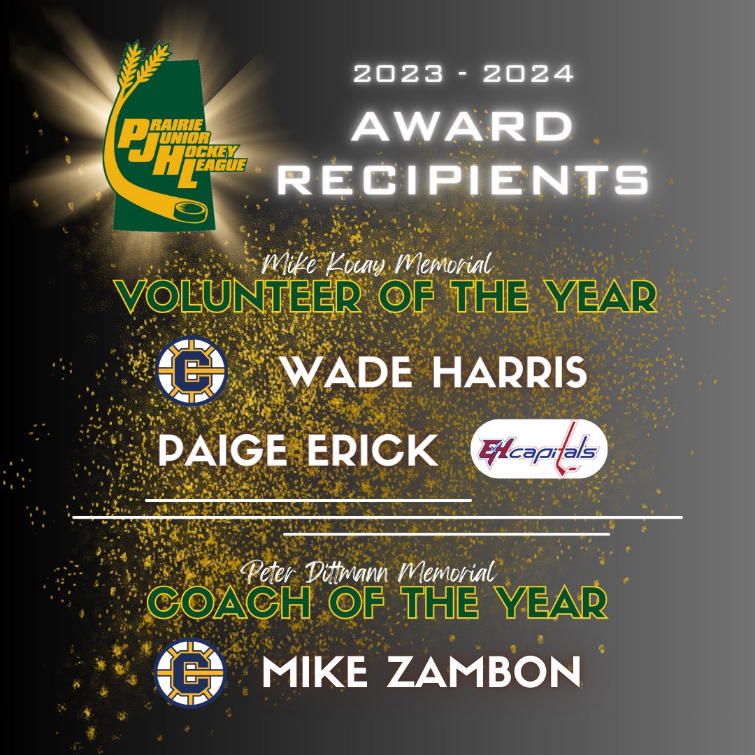 🌾 PJHL Awards 🏒 Congratulations to all recipients!