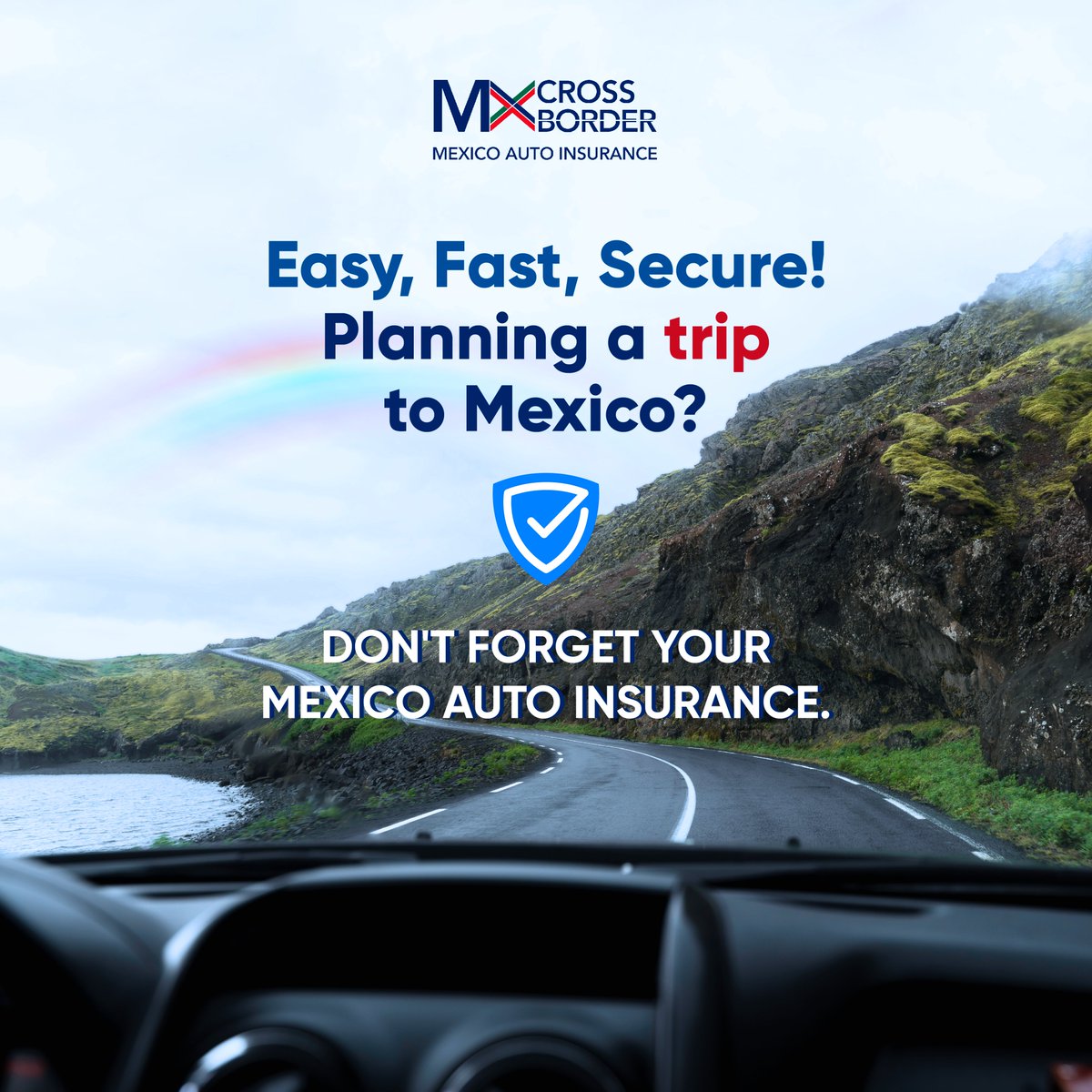 MX_CrossBorder's tweet image. Our online process makes it a breeze to get the coverage you need. Quick quotes, easy steps, and peace of mind on the road.

Get your insurance hassle-free! 🌐🔗👉  bit.ly/3OJGcha

#MexicoAutoInsurance #EasyOnlineProcess #TravelWithConfidence