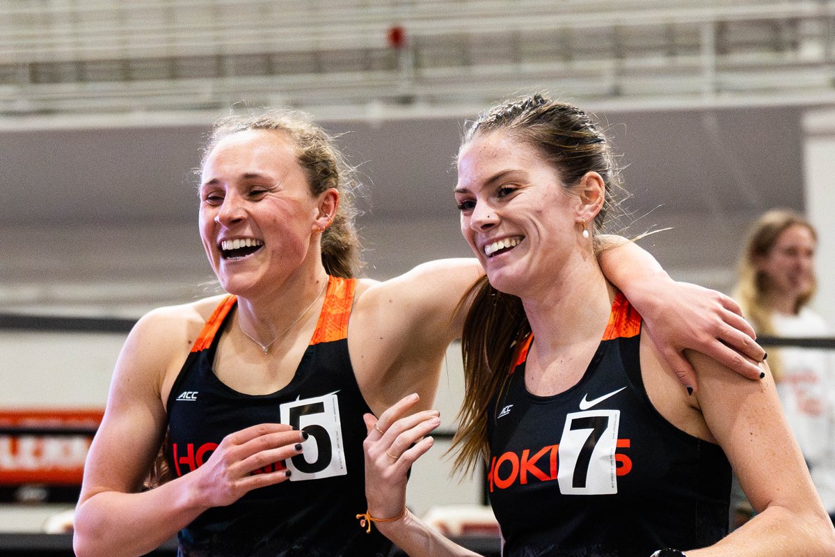HokiesTFXC's tweet photo. 𝐖𝐨𝐦𝐞𝐧'𝐬 𝟏𝟎𝟎𝟎𝐦 𝐑𝐞𝐬𝐮𝐥𝐭𝐬 😁 

2. Lindsey Butler - 2:41.00 *PR
4. Hannah Ballowe - 2:45.54 

#Hokies 👟 https://t.co/BMwcYoIzN2