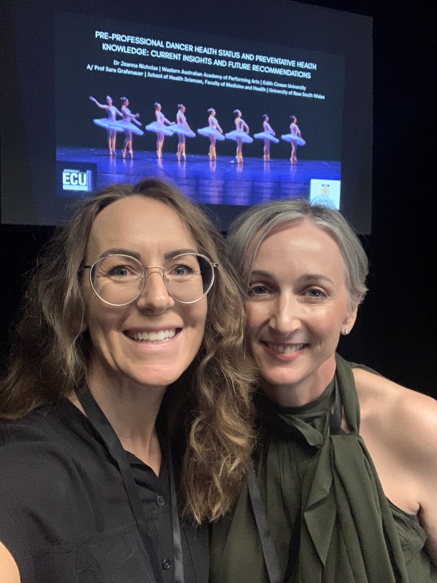 Presenting our dancer health & knowledge research @RADheadquarters International conference… @JoannaCNicholas Check out the publication bit.ly/3HpS2eF @UNSWMedicine @EdithCowanUni