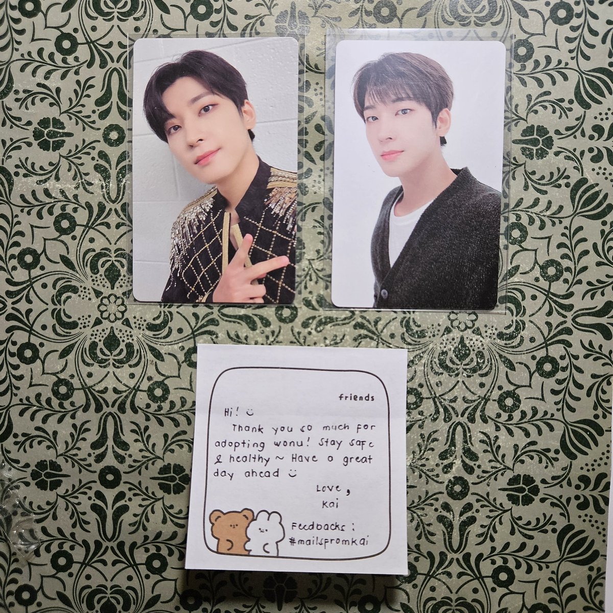 7kittles's tweet photo. My way of coping with PCD is by buying random photocards. Thank you for letting me adopt Wonu @yawnnkai 🖤
#mailsfromkai https://t.co/sxIvs6VCcr