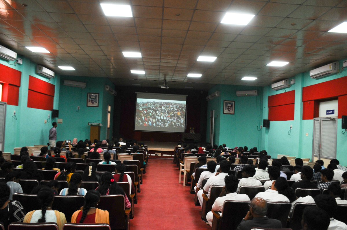 Glimpse of National Youth Day Celebrations at Bharathidasan University Campus. @nyksindia #mybharat