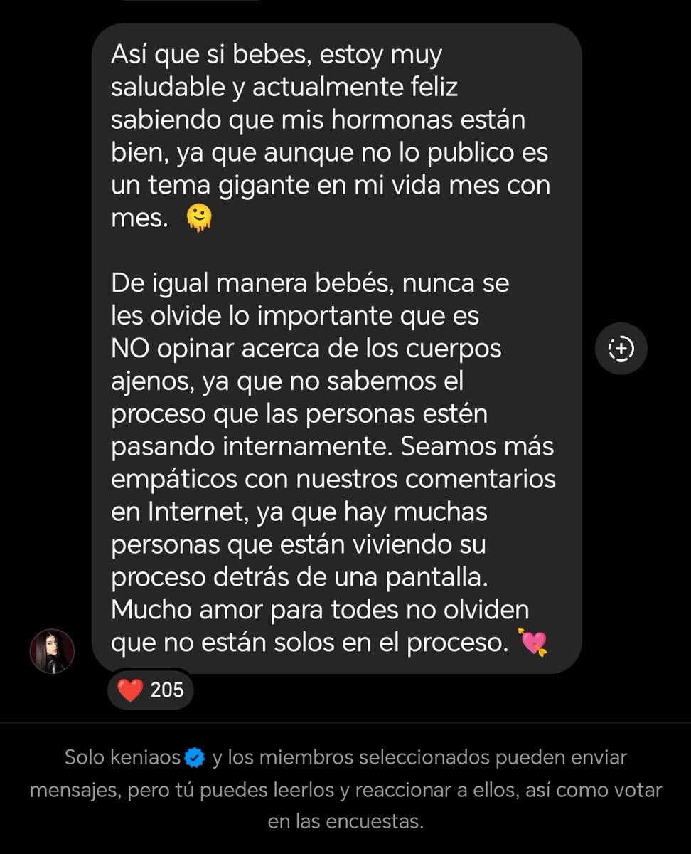 Chris_osss's tweet photo. mensaje de Kenia os en su canal de difusión en instagram. https://t.co/JuTKrV8EYW