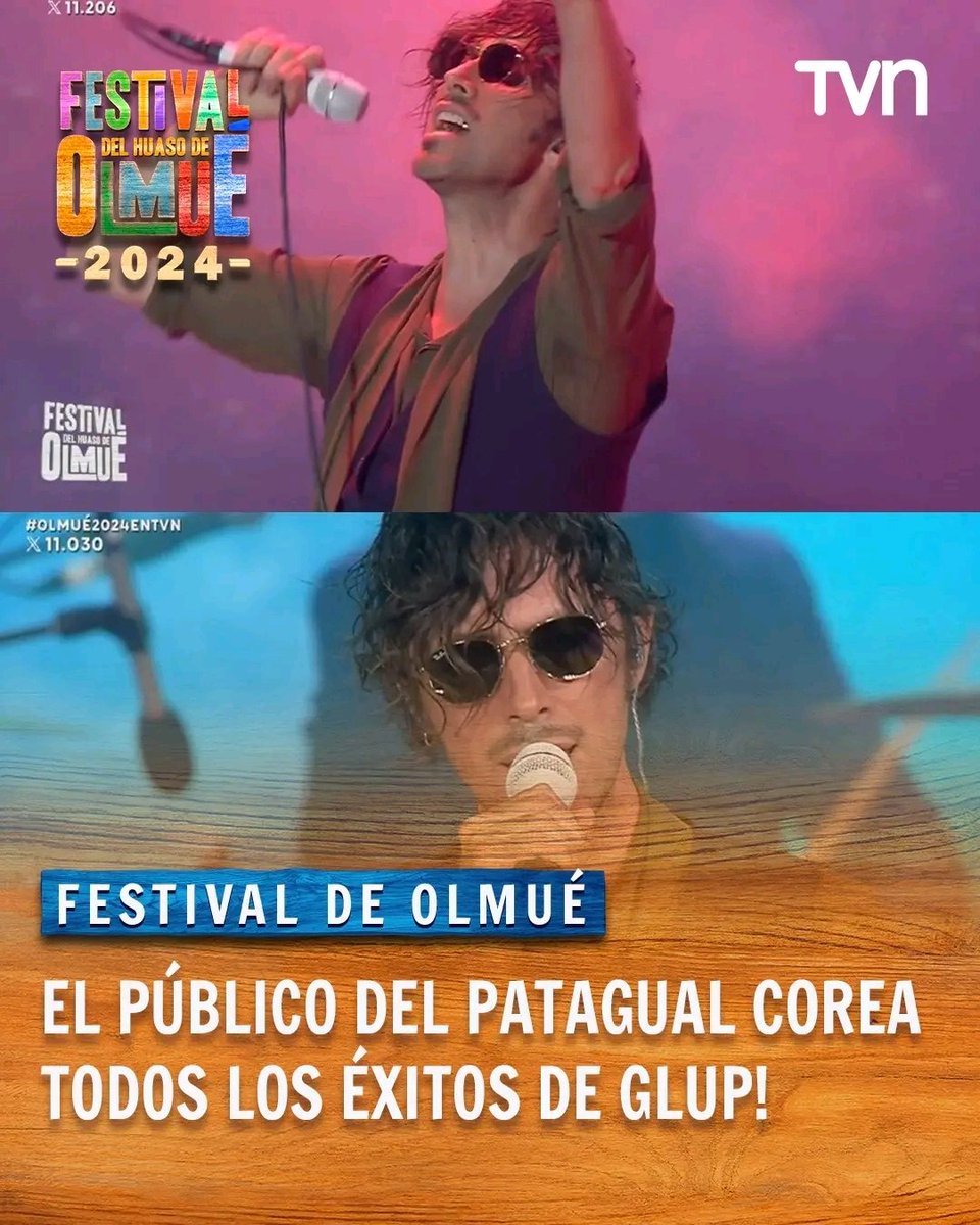 dcprzzzz's tweet photo. ¡Un repertorio lleno de éxitos y clásicos! Glup! conquista al público de #Olmué2024EnTVN https://t.co/zCB0SgkYm0