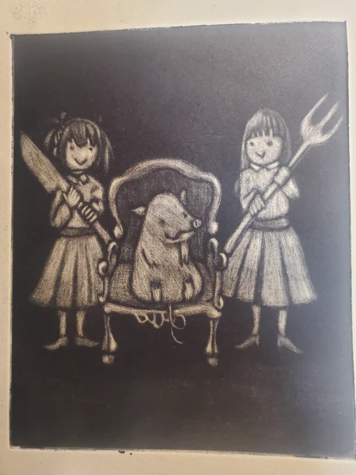 #同じ人が描いた温度差が凄い絵を貼る