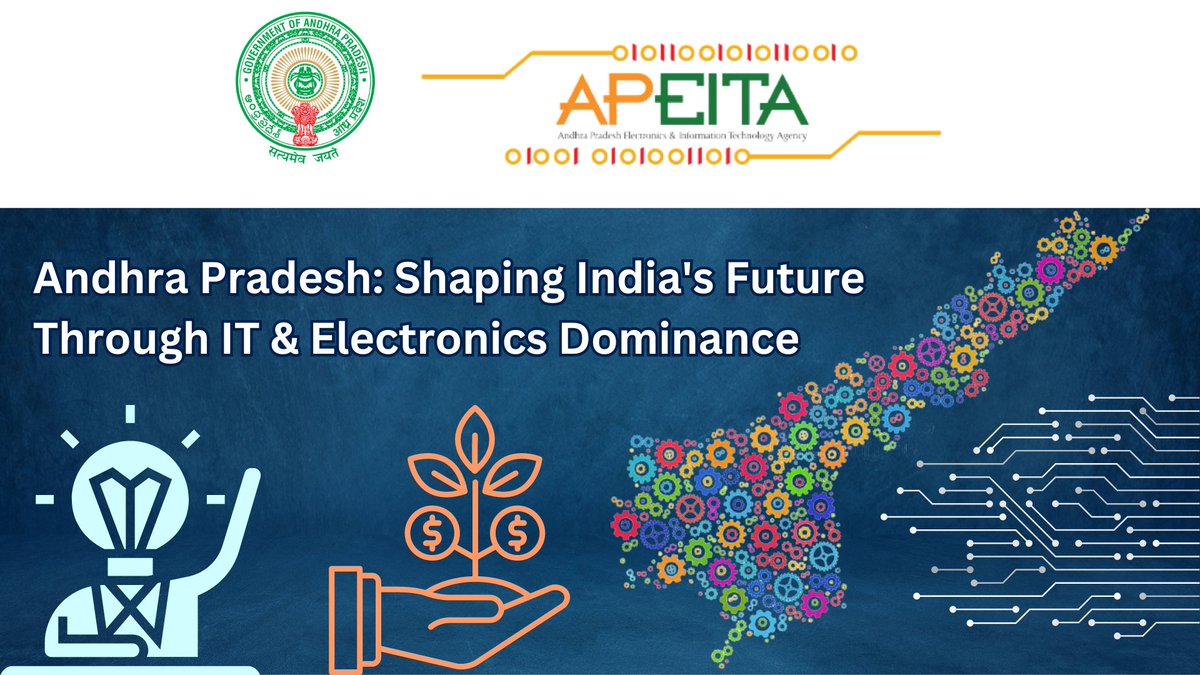 Unlocking growth, Andhra Pradesh emerges as India's IT & Electronics powerhouse! From global influence on top-notch governance, discover how Andhra Pradesh is shaping the nation's technological future. Read Full Story: bitly.ws/3aiye
#TechLeader #InnovationHub #ITinAP