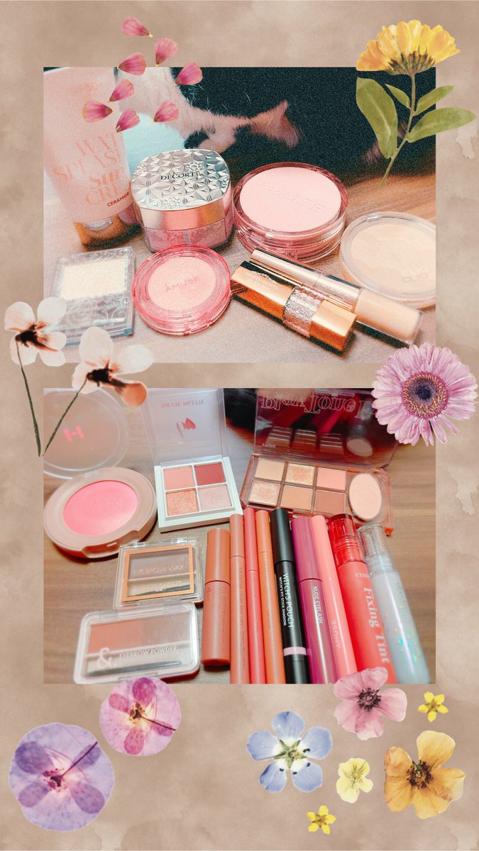 marigold_MISAKI's tweet photo. *⋆꒰🐰ྀི #今日のメイク 💄꒱⋆*
今日は #ローズブラウン
な感じにしてみました🌹
#espoir #コスメデコルテ
#AMUSE #CLIO
#セザンヌ 01 #TIRTIR
#SWEETSSWEETS
#hince ブラッシュオン
#ビーアイドル 駆引きのピンク #ettusais #ETUDE ブラッシュローズ、13
#Wonjungyo #dasique
#韓国コスメ https://t.co/ZaIhCRU4YC