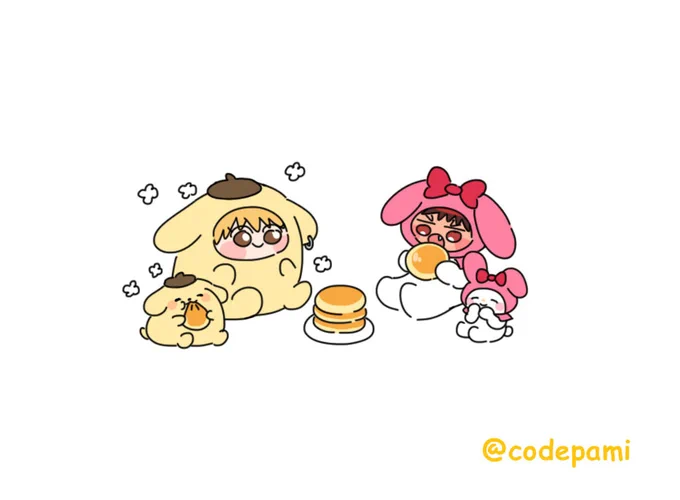 Pompompurin & My Melody 