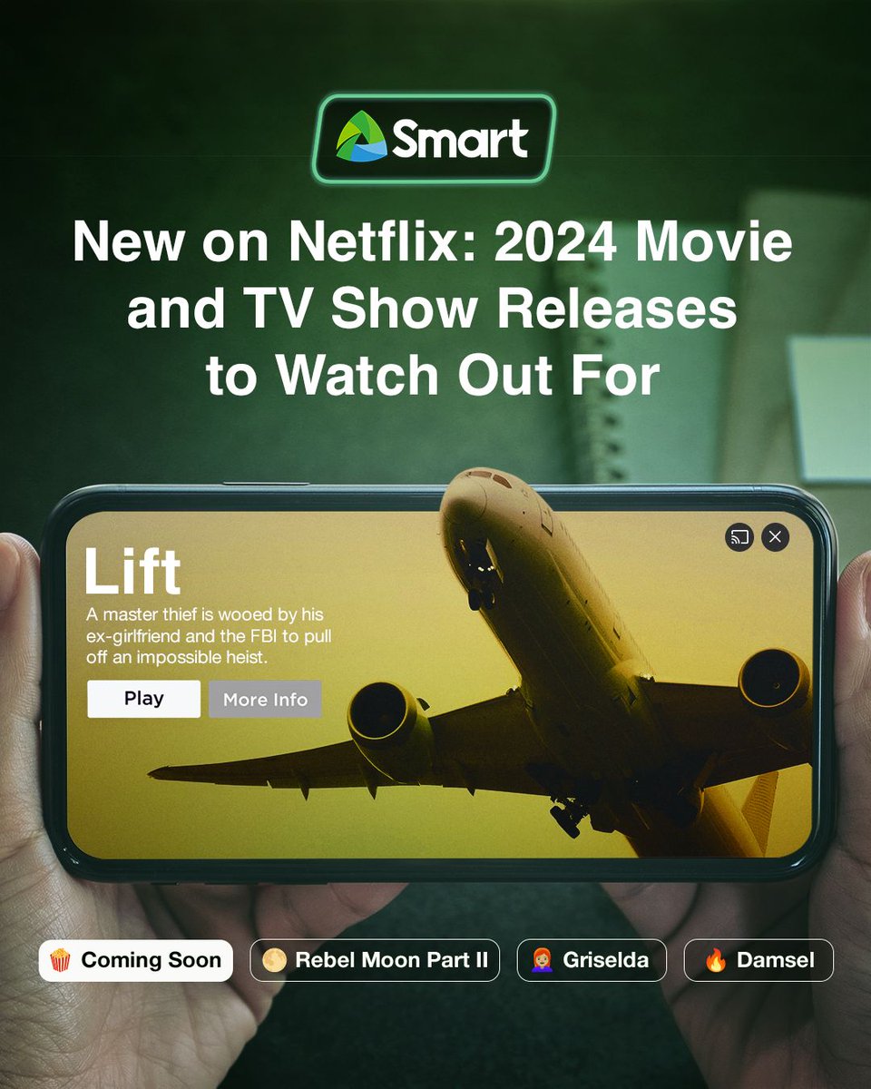 A new year means fresh streaming content to look forward to! 🍿 Check out some of the notable movie and TV show releases coming to Netflix in 2024: smrt.ph/Netflix2024