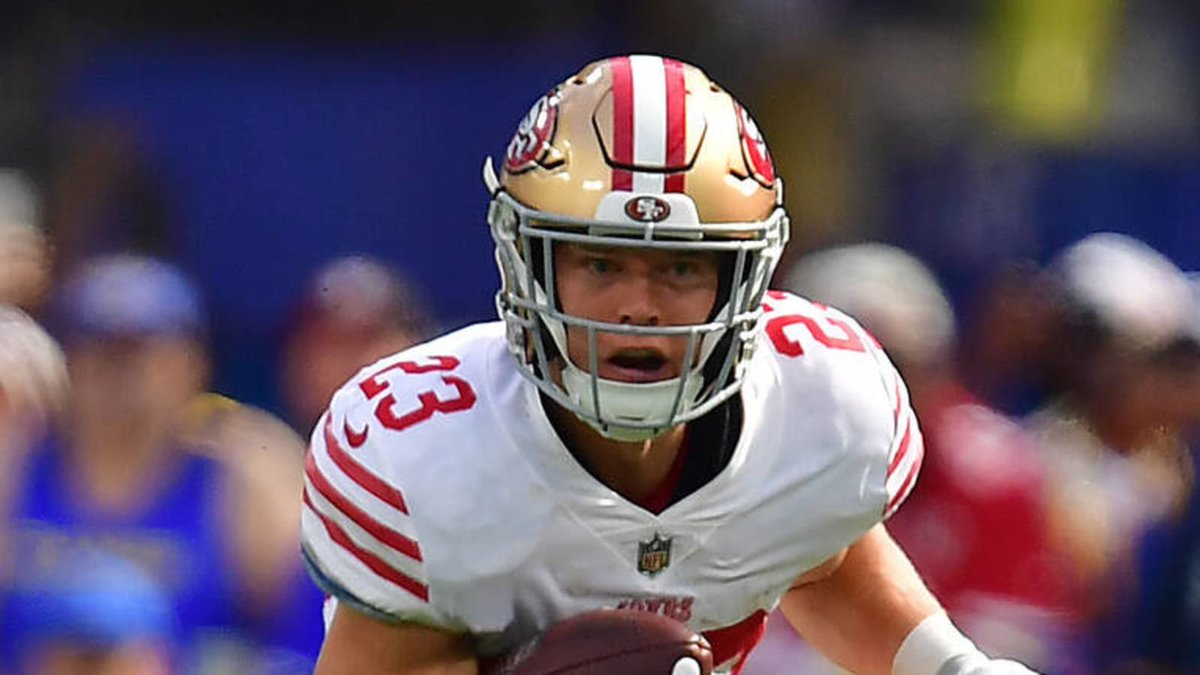 This season 49ers Christian McCaffrey became the 1st player since the Cowboys Emmitt Smith in 1995 to lead the NFL in rushing every week from the start of the season to the finish.