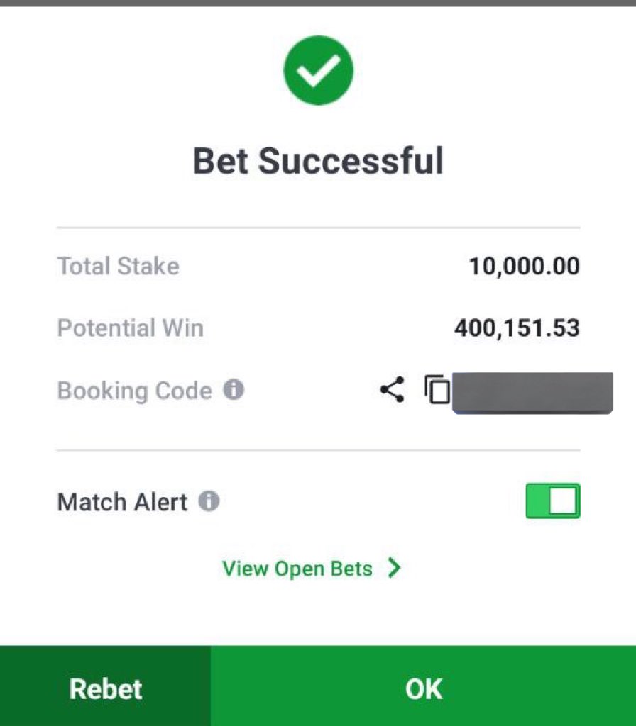 Millionaire ticket on Sportybet 200 odds 💰💰 5k wins 1.3million Code: 2DB0CB8B Get 30 odds Here t.me/+juTxTi2gR_czZ… Goodluck and May the Odds be in our Favour 🙏 @woozzaabets @Ada_Daddyya @pbtips_ @Opeolu_waa @LouieDi13 @SakasticBET