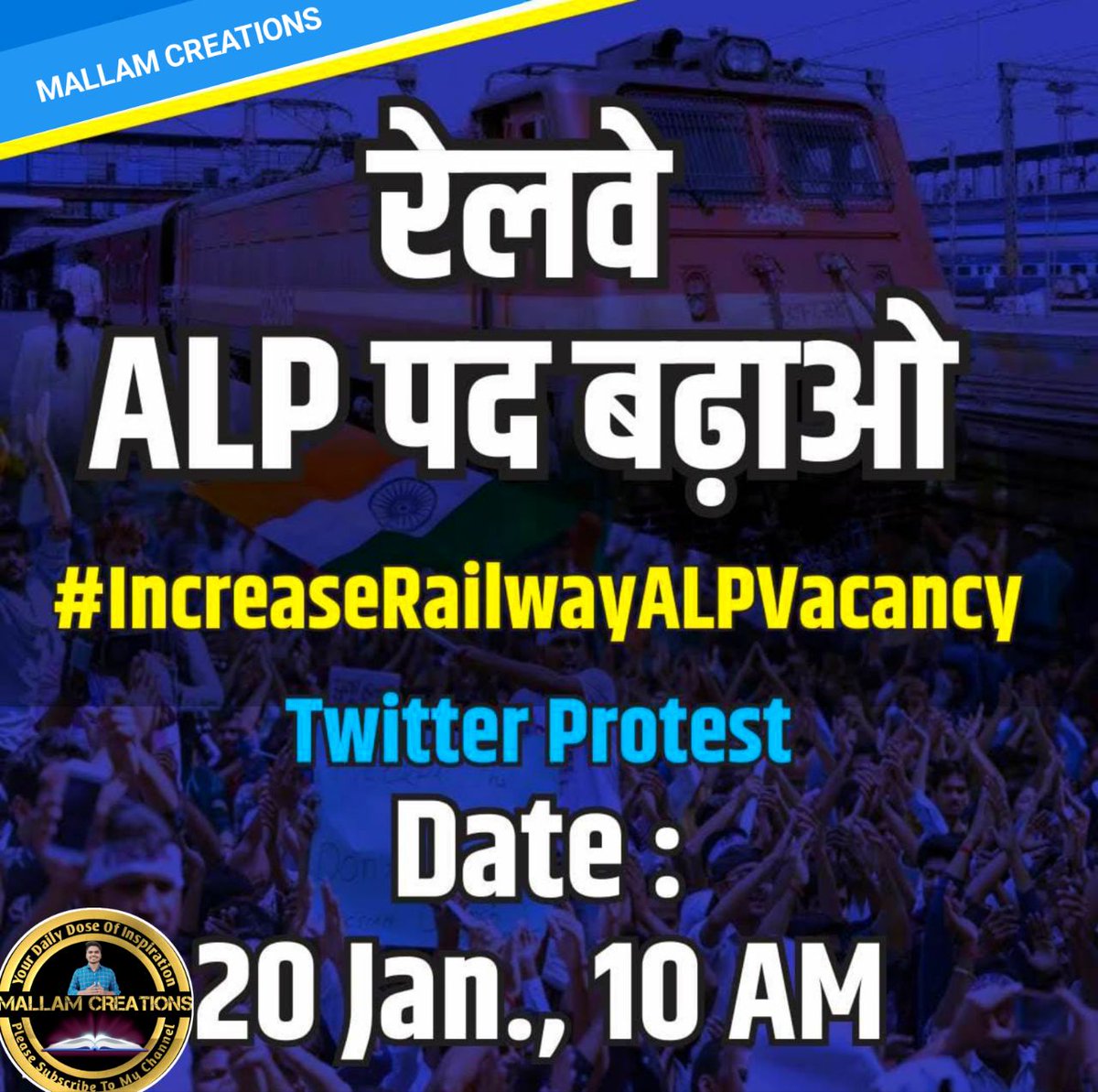mallamcreations's tweet photo. #IncreaseRailwayALPVacancy

1. No recruitment RPF

2. NO recruitment JE

3. NO recruitment NTPC

4. NO recruitment in group d

After 6 year........... .........5696 ALP post only
Kindly Take It #IncreaseRailwayALPVacancy @AshwiniVaishnaw @RailMinIndia @PMOIndia @narendramodi https://t.co/I0JAkzKawb