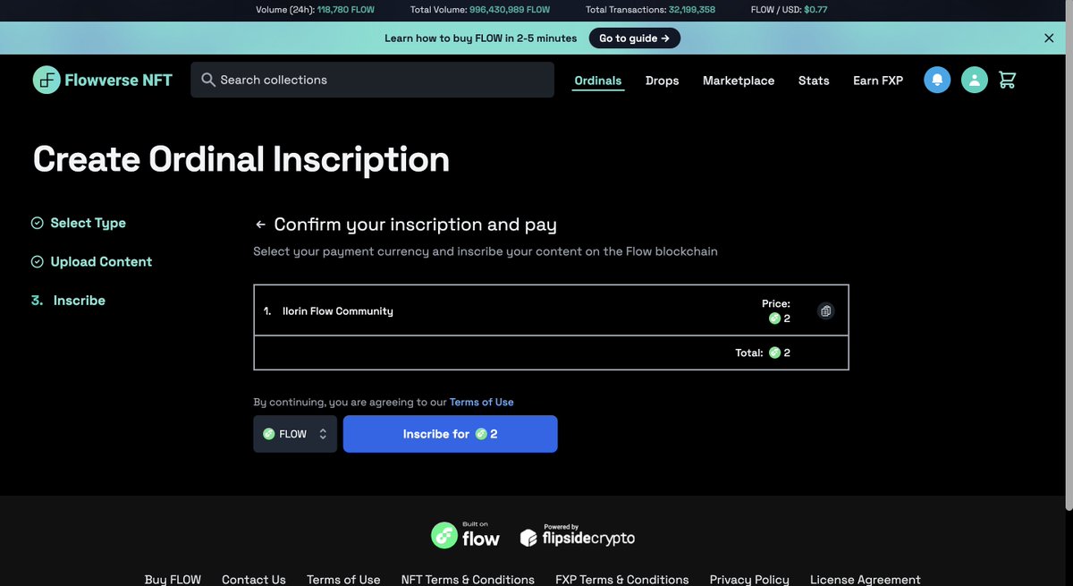 IlorinFlow's tweet image. - ✒️ For Text: Express yourself with the inscribed text directly on Flow.

🔄 Stay Tuned: Collections for our secondary marketplace are on the horizon. Inscription IDs/numbers will be your key!ordinals/create and let your creativity flow!

#Flowverse #NFT #flowblockchain