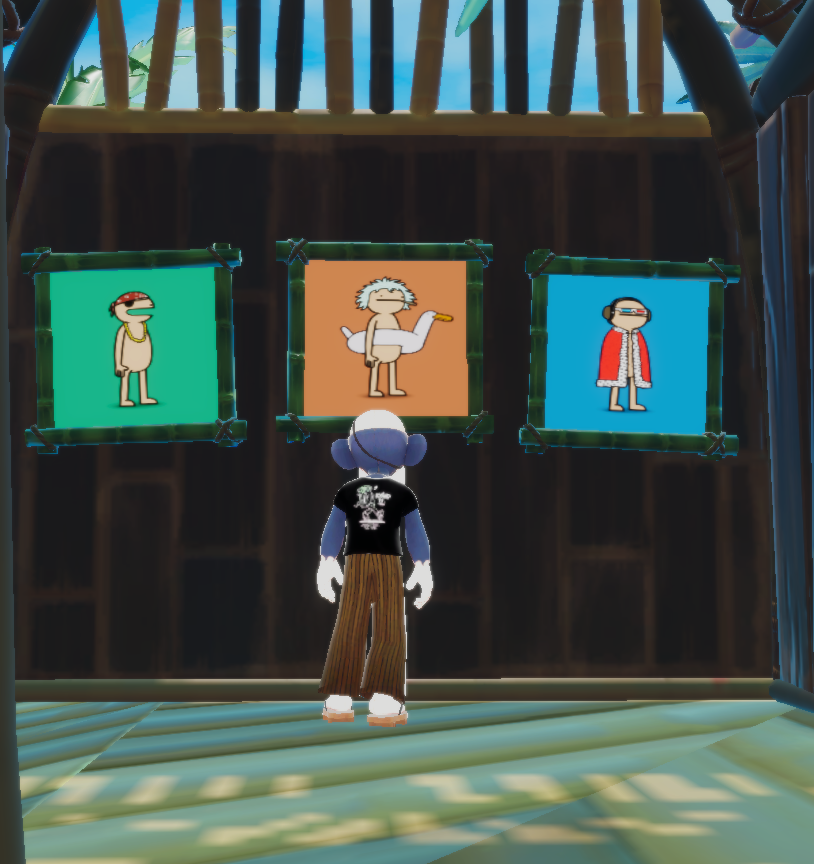 On Nifty Island Master Chimpo is a connoisseur of fine art. 

Come check out my island: niftyis.land/skoheels