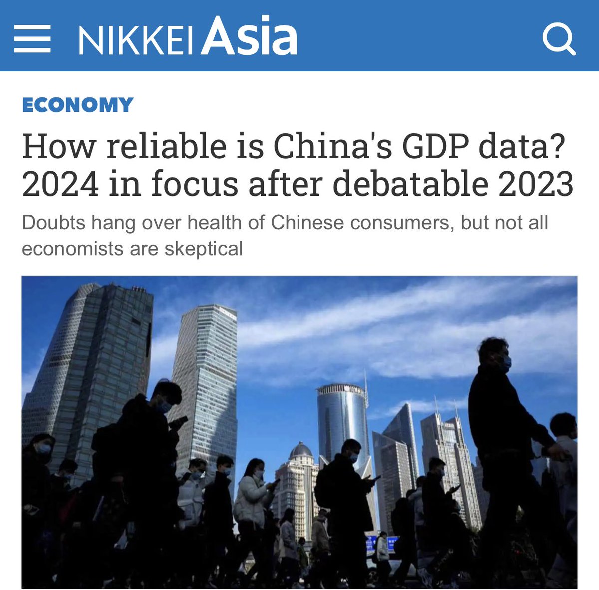 Research firm Rhodium Group estimated that China’s 2023 GDP growth is closer to 1.5% than the official 5.2%. Regardless of the accuracy of official data, the cost of the uncertainty and Beijing's perceived lack of transparency falls mostly on China itself. 'Policymakers can't…