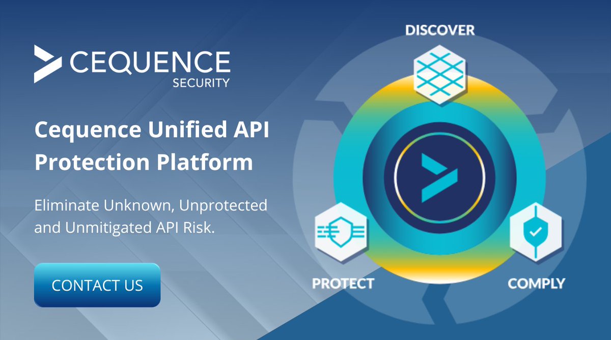 Cequence Unified API Protection discovers all your APIs – managed and unmanaged, known and unknown, external and internal. Proactively and predictively protect billions of API calls per day. Contact us to learn more: hubs.la/Q02gSRjw0

#cequence #APIprotection